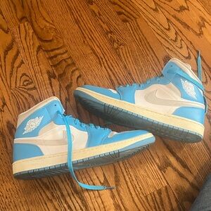 Women's Jordan 1 Mid Dark Powder Blue/Neutral Grey